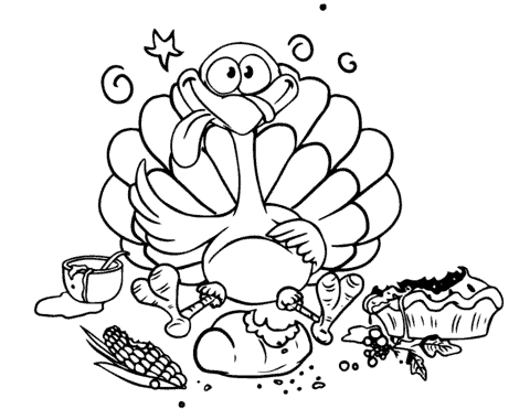 Fall and thanksgiving coloring pages
