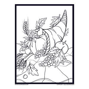 Download beautiful and creative thanksgiving coloring pages