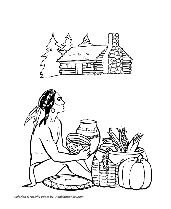 Thanksgiving coloring page