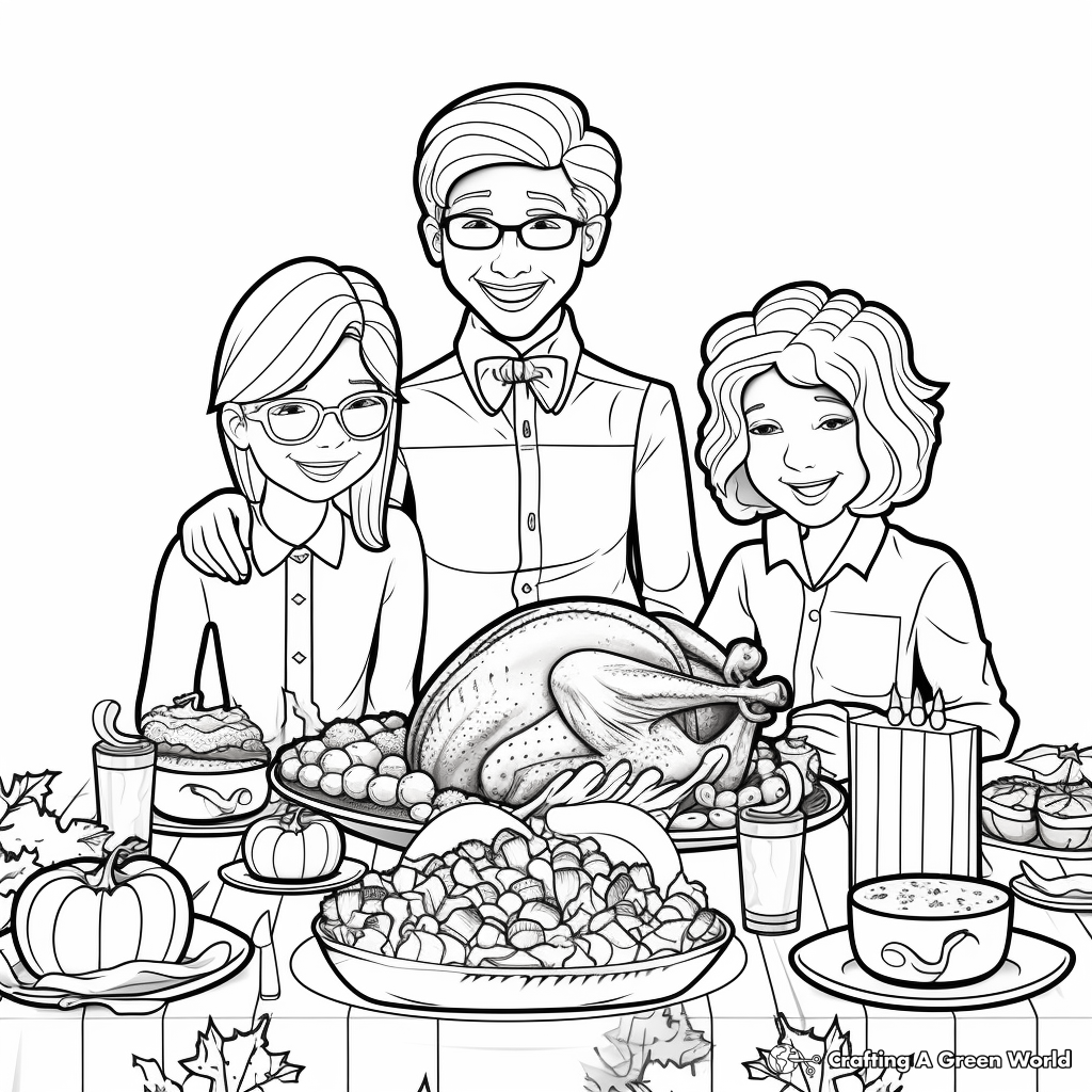 Thanksgiving coloring pages for adults