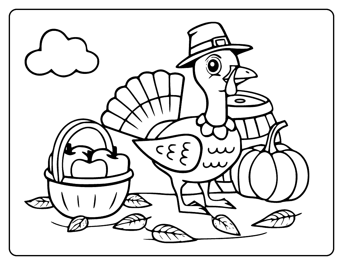 Thanksgiving coloring pages by coloringpageswk on