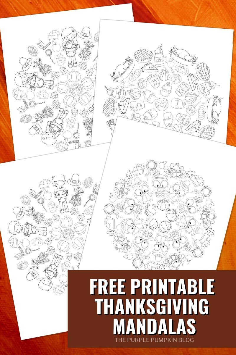 Free printable thanksgiving mandalas to download and lor