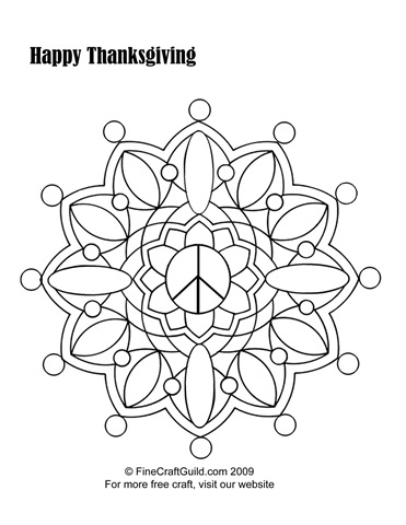 Free thanksgiving coloring pages mandala scarecrow