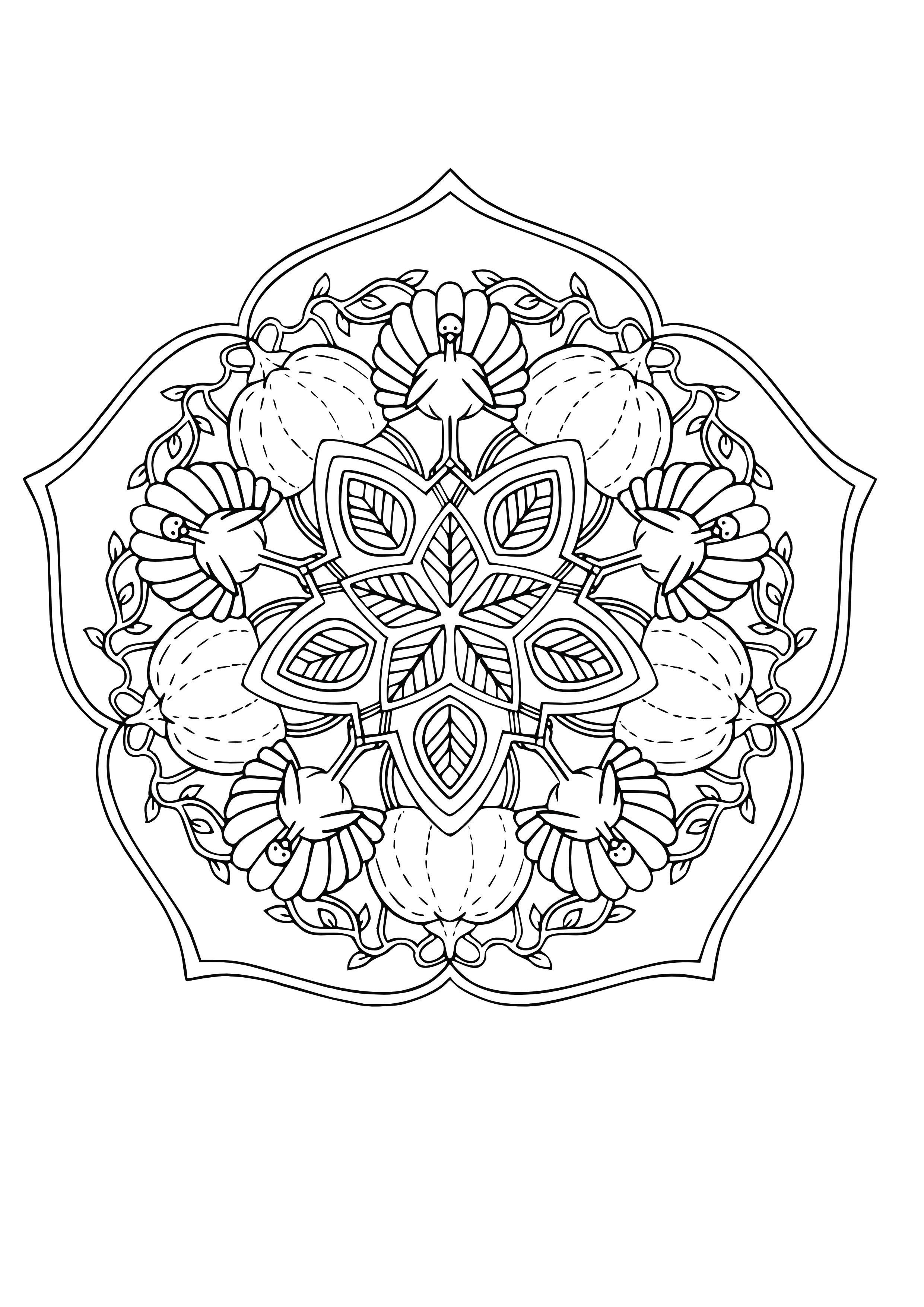 Send thanksgiving mandalas to sell and for coloring by byholm