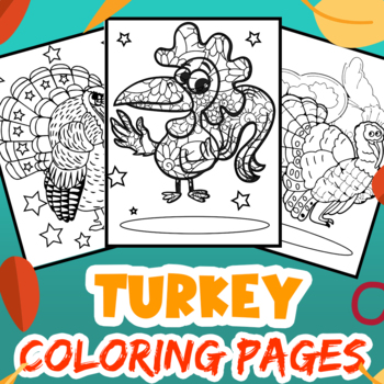 Turkey coloring pages thanksgiving activity bookzentangle mandala by funnyarti