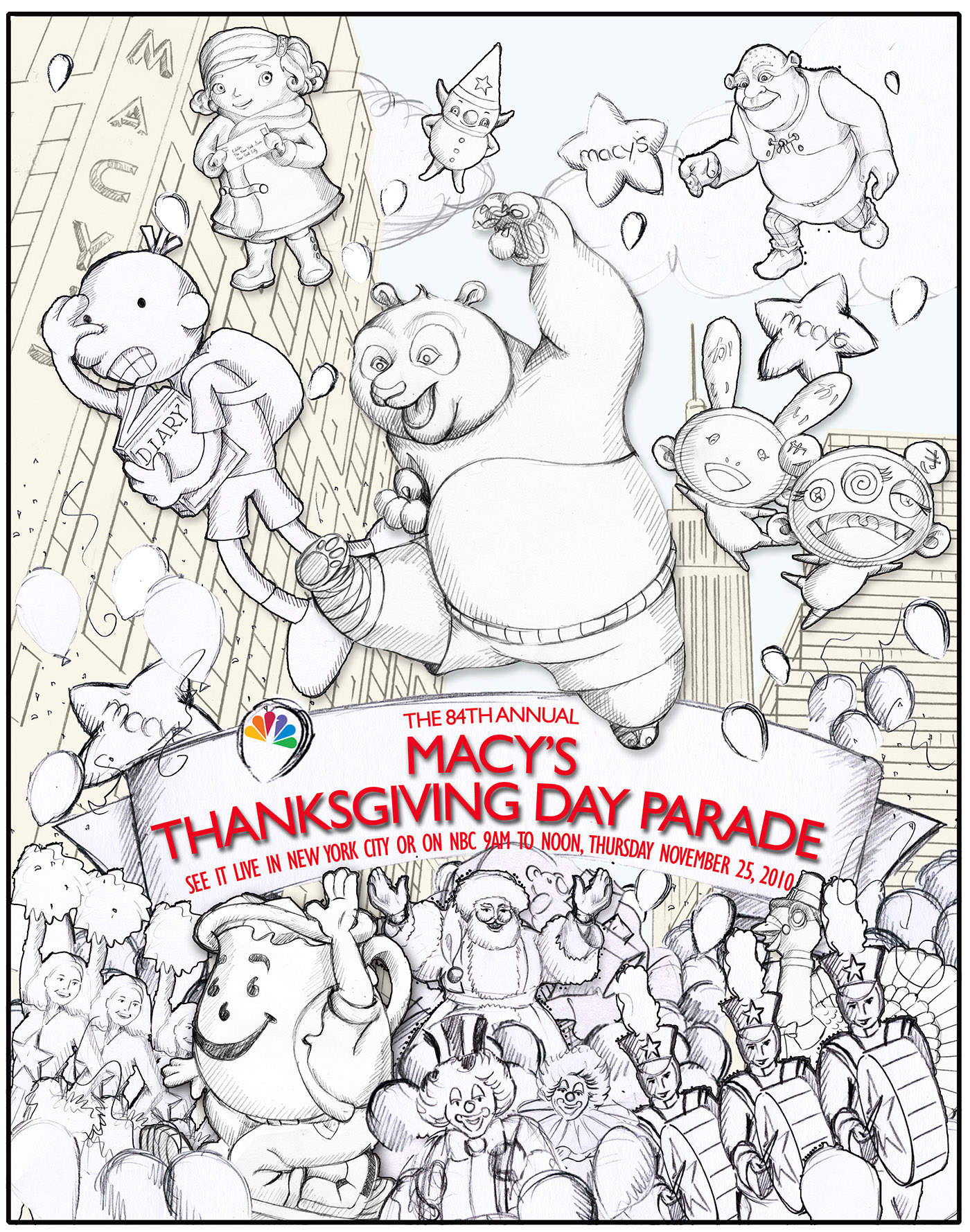 Macys thanksgiving day parade poster image