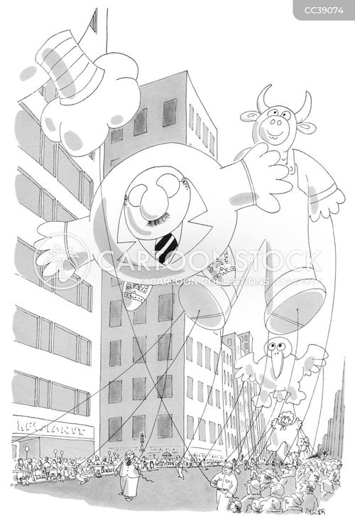 Parade balloon cartoons and ics