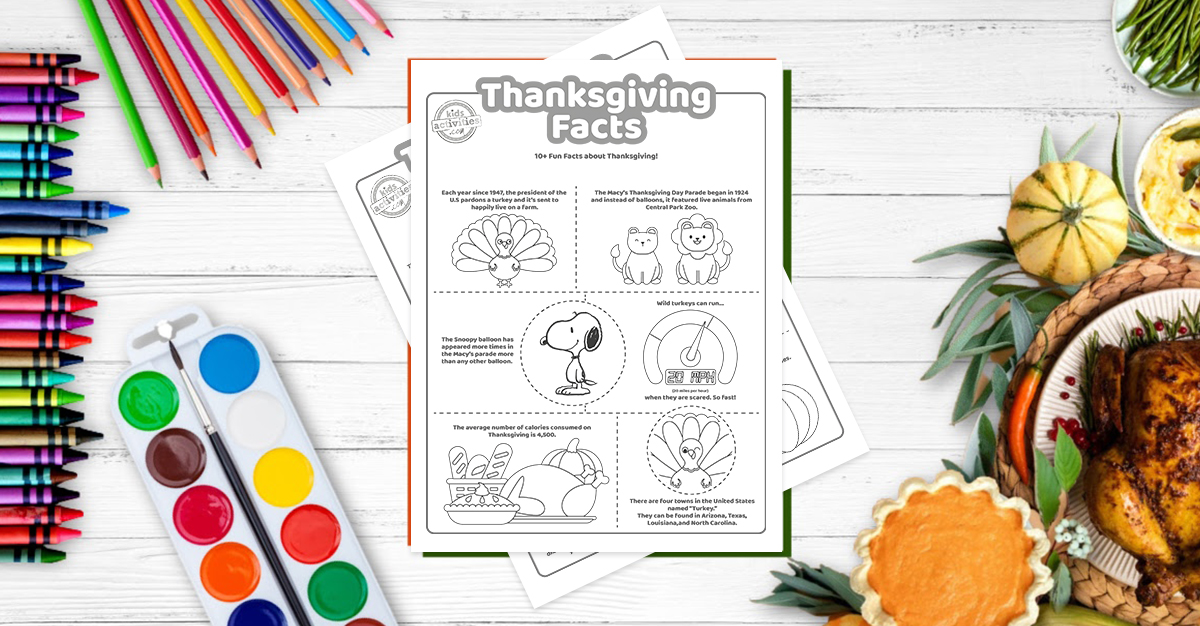 Thanksgiving fun facts for kids you can print kids activities blog