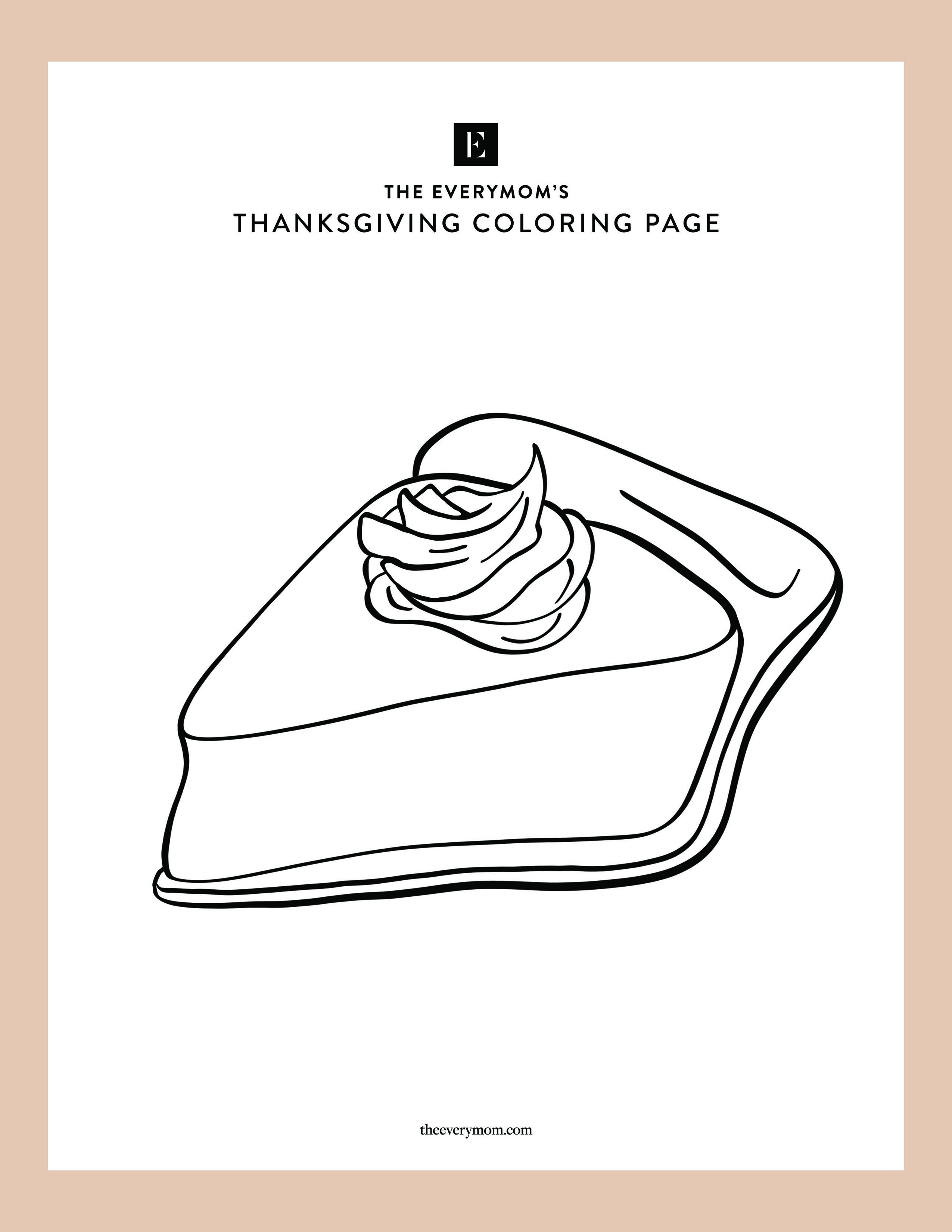 Free printable thanksgiving coloring pages for kids