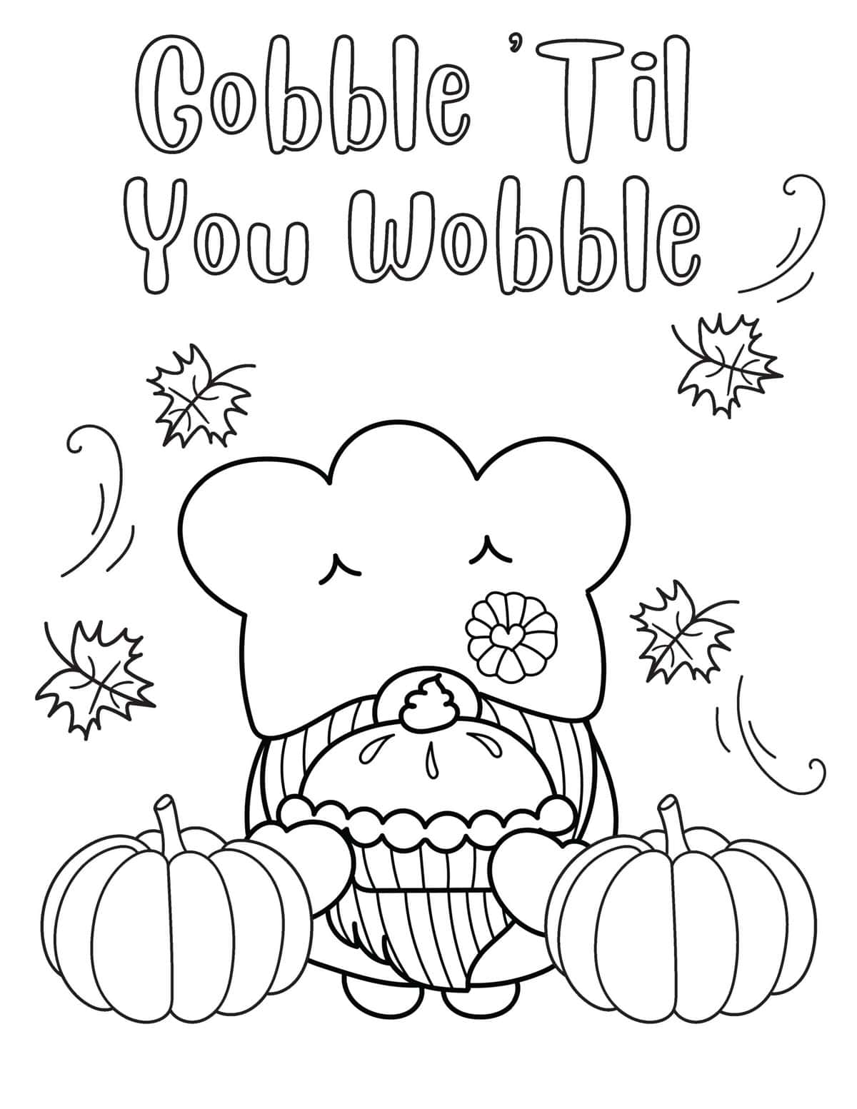Free thanksgiving coloring pages for kids and adults