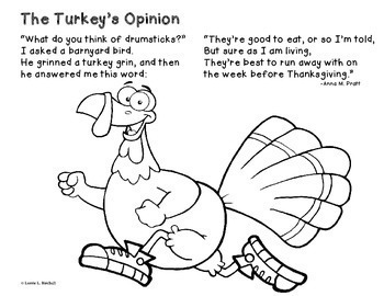 Thanksgiving poems for coloring by lorrielbirchall tpt