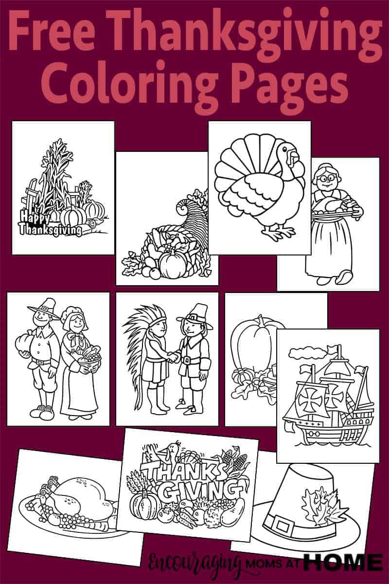 Free thanksgiving coloring pictures