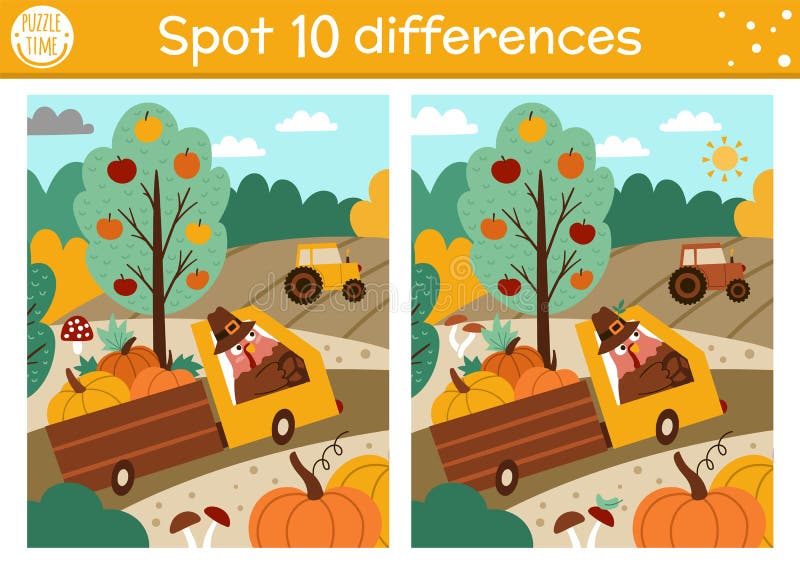 Thanksgiving find differences stock illustrations â thanksgiving find differences stock illustrations vectors clipart