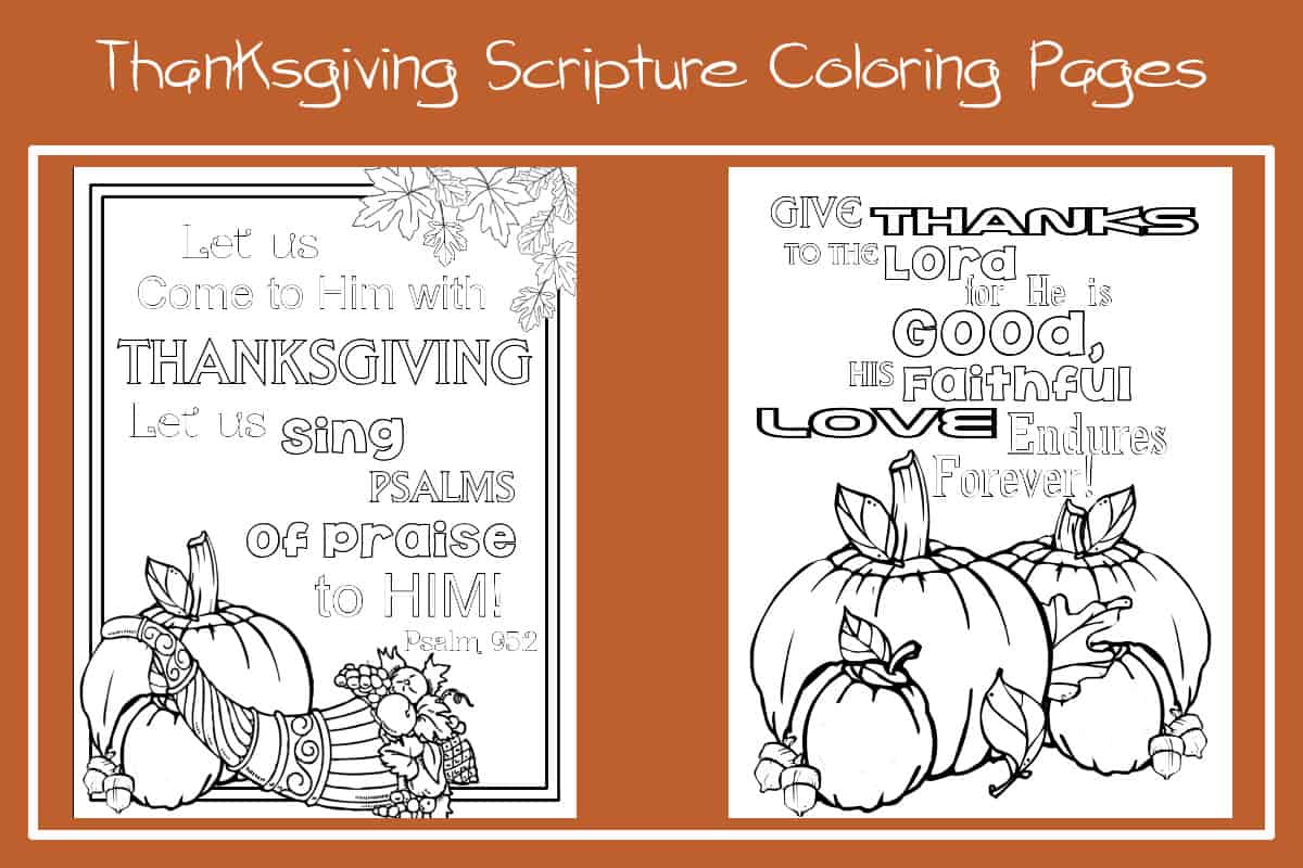 Thanksgiving coloring pages