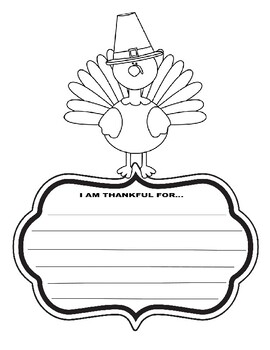 Thanksgiving writing prompt turkey art coloring kids activity tpt