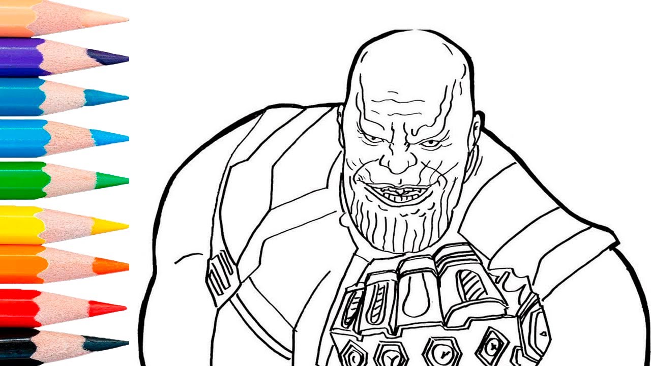 Thanos coloring page