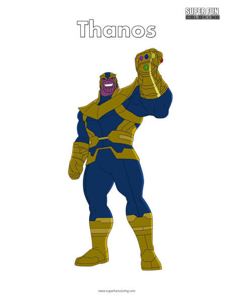 Thanos coloring page