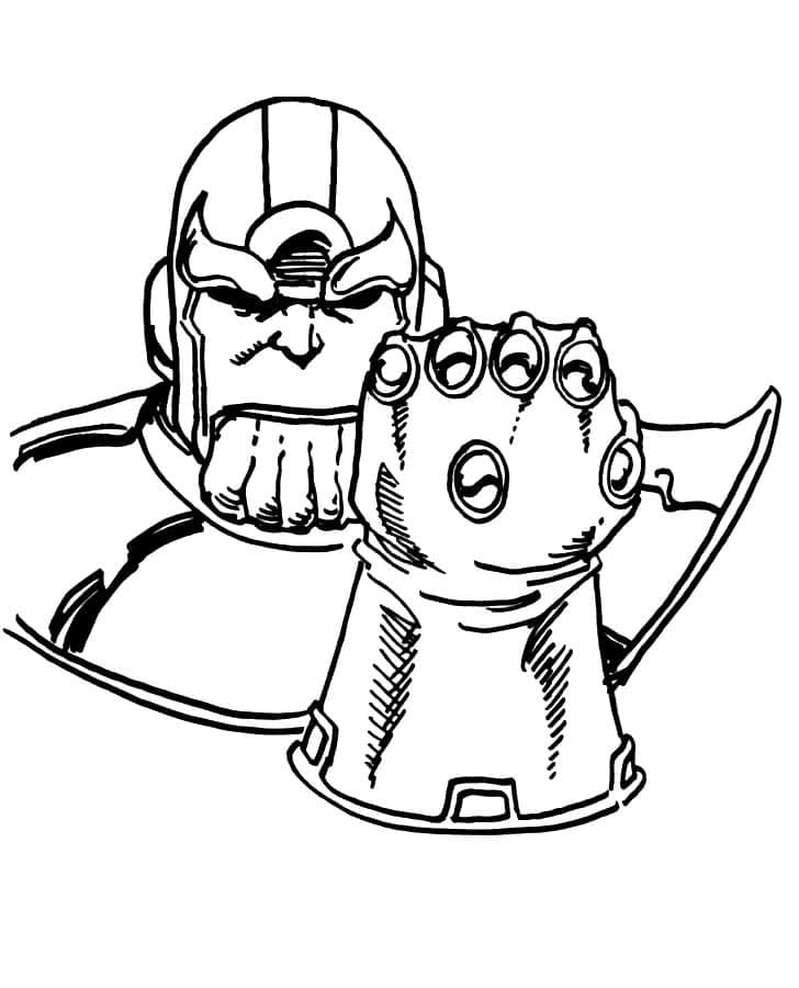 Thanos coloring pages