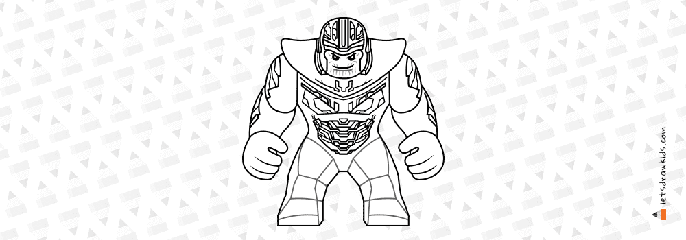 Avengers endgame drawing lego thanos