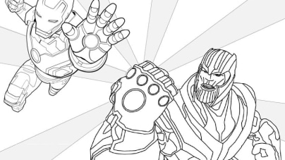 Thanos coloring pages to print free