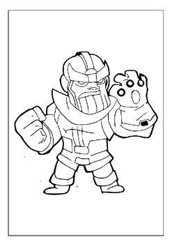 Marvel thanos coloring pages ignite creative adventures for kids