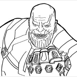 Thanos coloring pages printable for free download