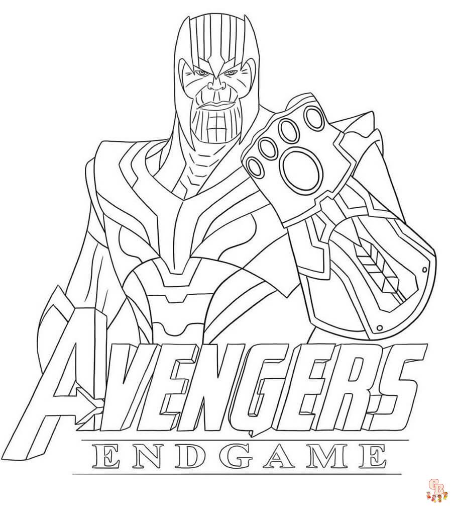 Discover epic thanos coloring pages for marvel fans of all ages