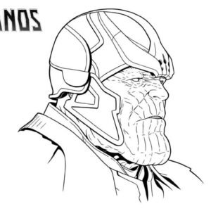 Thanos coloring pages printable for free download