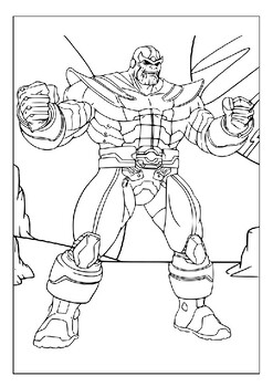 Titans thanos printable coloring pages collection for marvel enthusiasts
