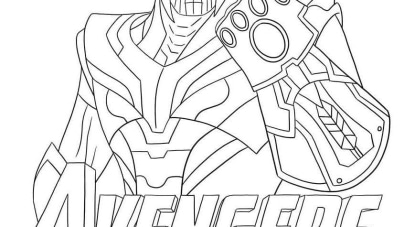 Thanos coloring pages to print free
