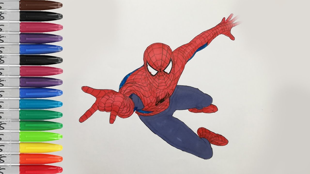 Spiderman coloring pages the amazing spiderman sailany coloring kids
