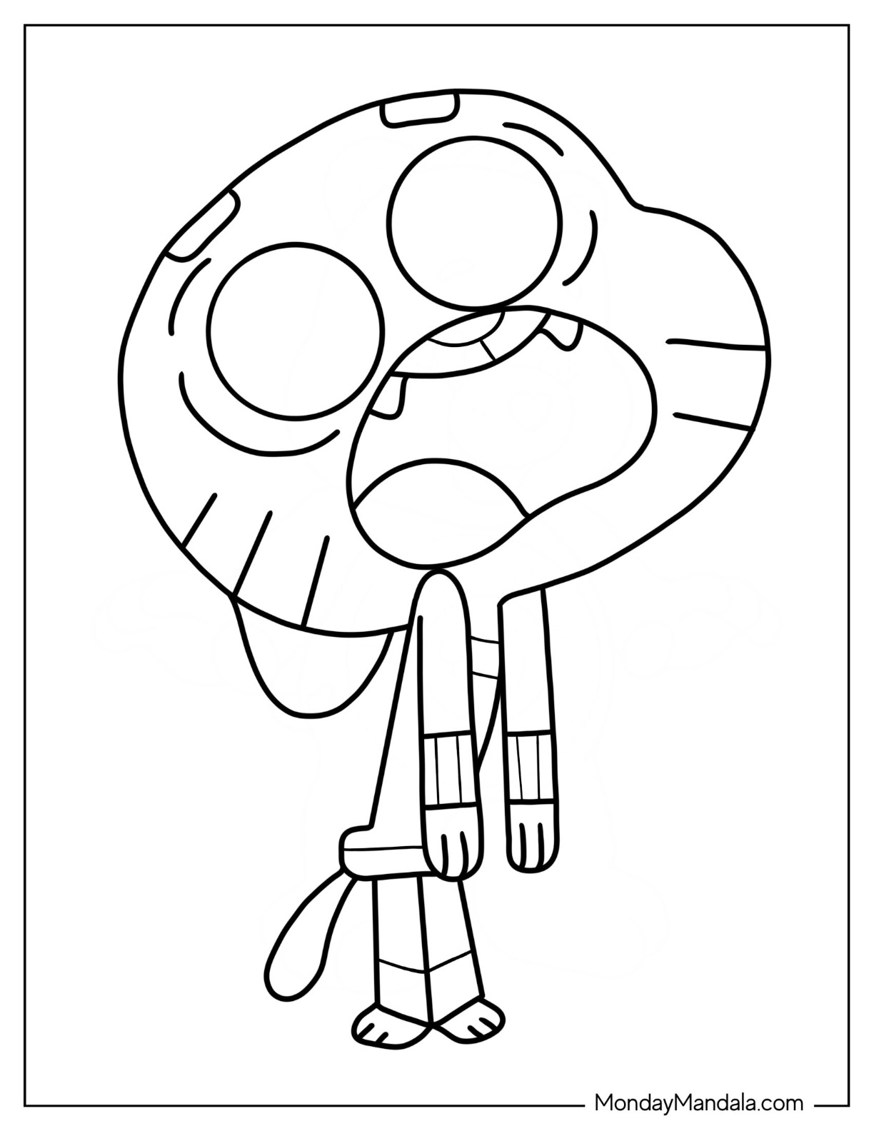 Amazing world of gumball coloring pages printables