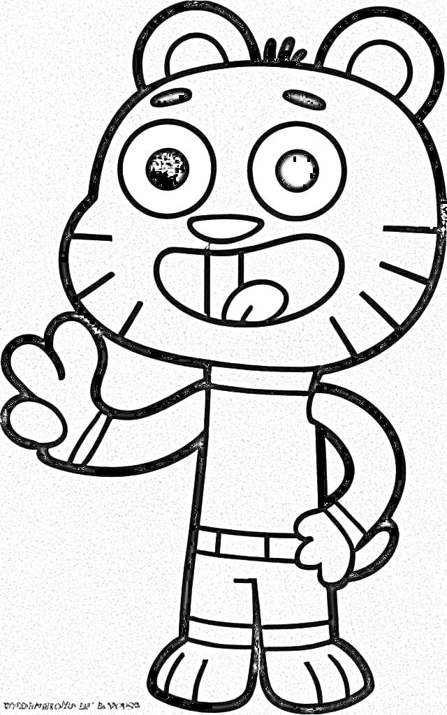 The amazing world of gumball coloring pages