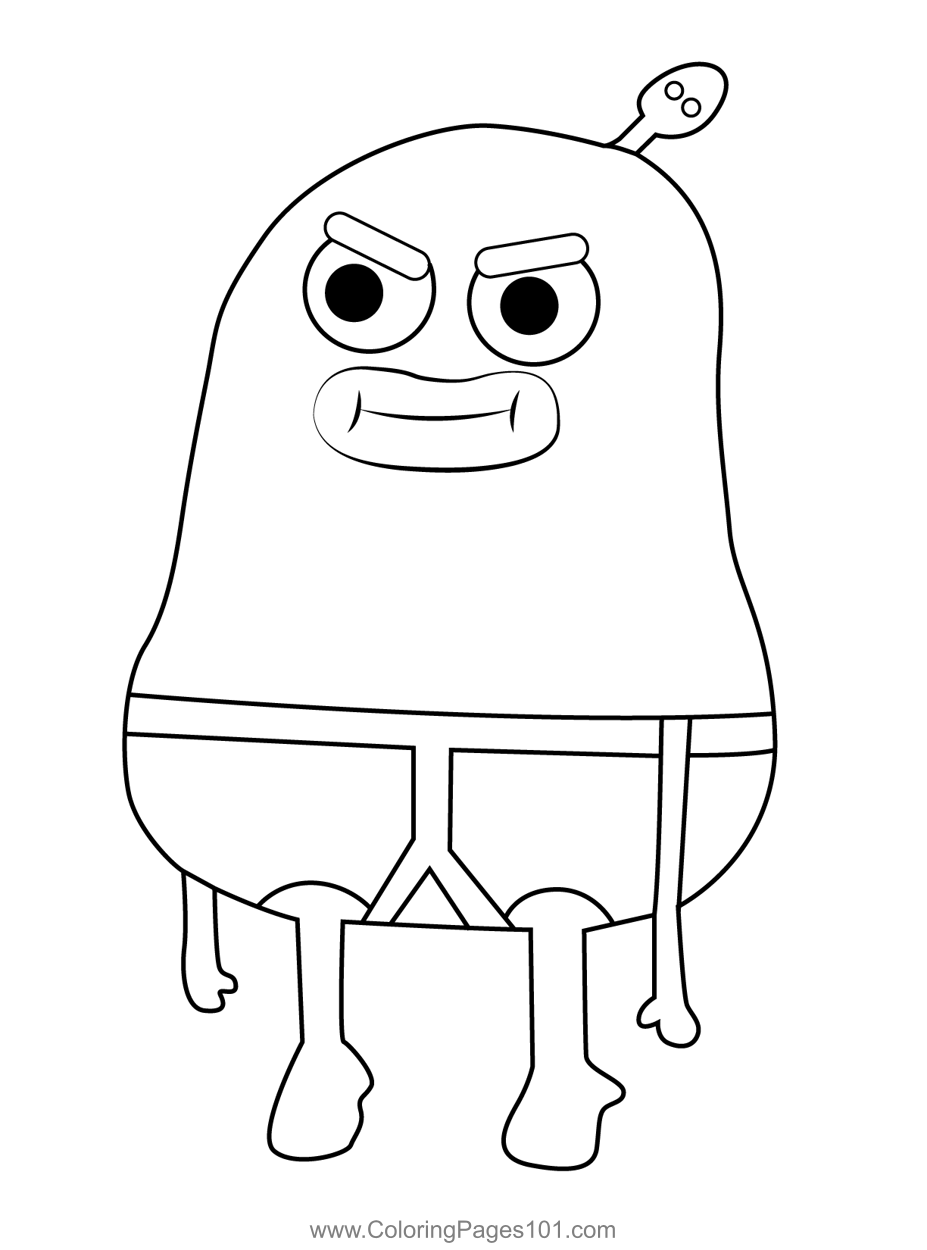 Pantsbully the amazing world of gumball coloring page for kids