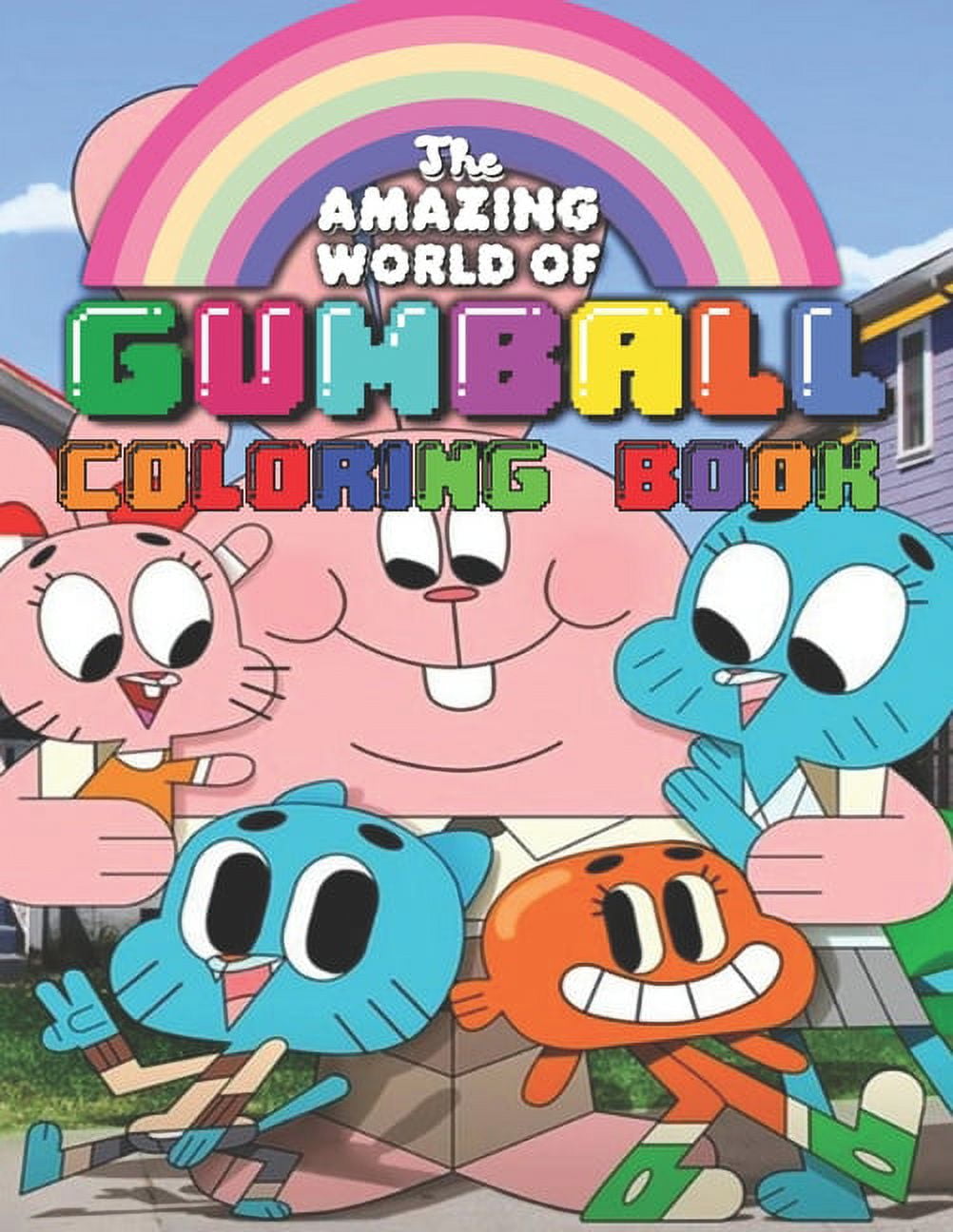 The amazing world of gumball coloring book super coloring book gumball for adults and kids illustrations high quality paperback