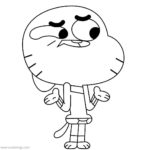 The amazing world of gumball coloring pages