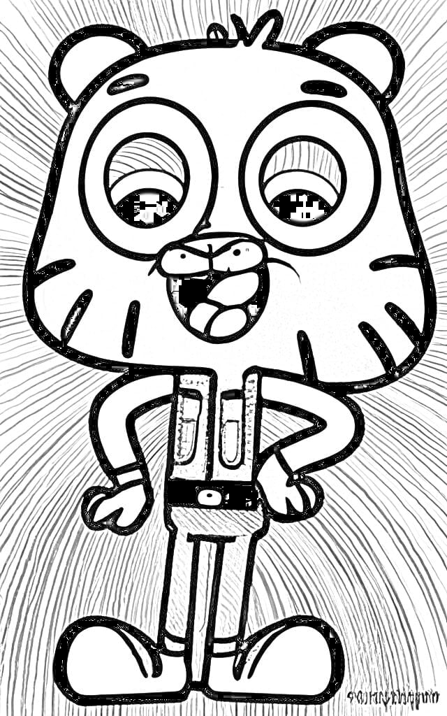 The amazing world of gumball coloring pages