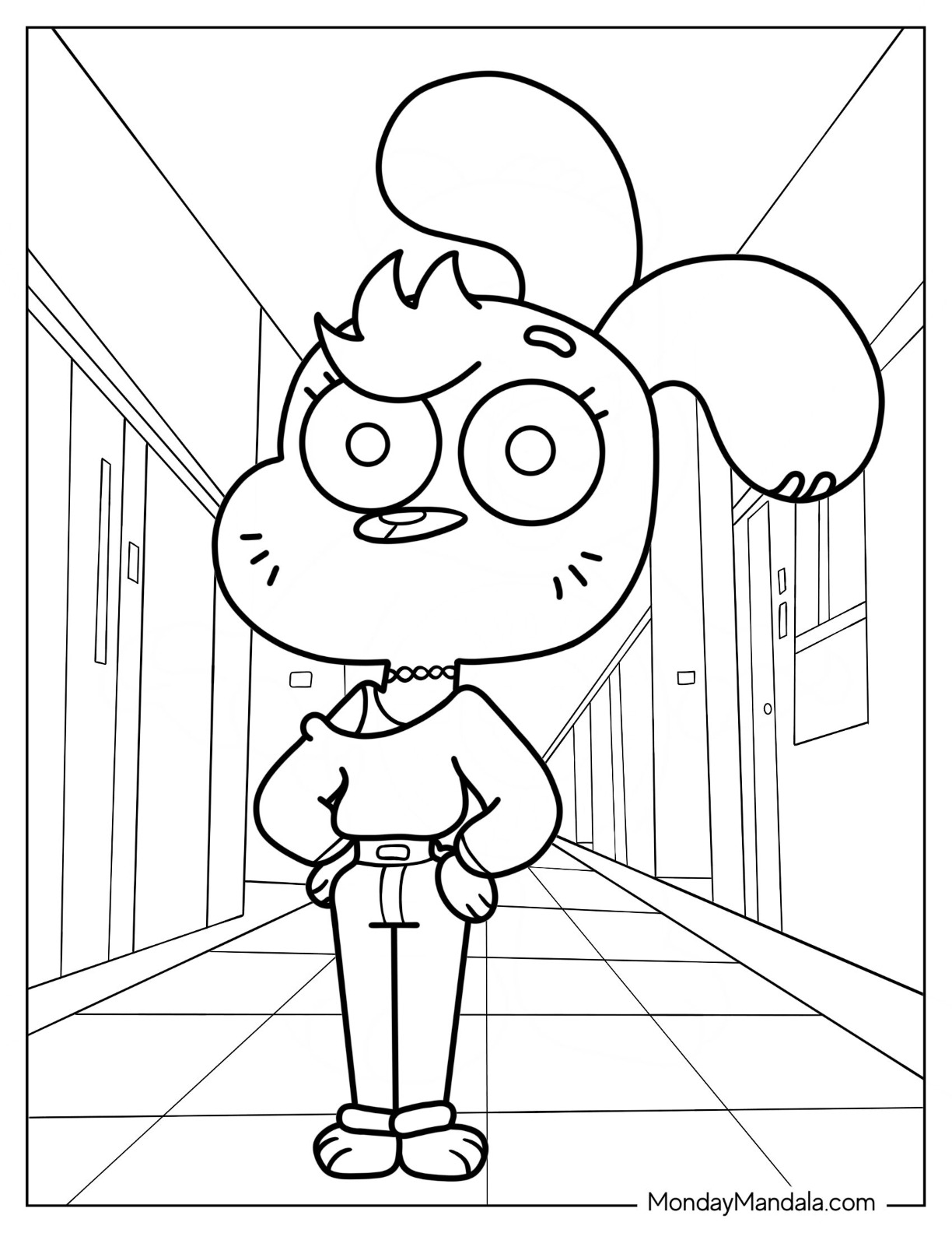 Amazing world of gumball coloring pages printables