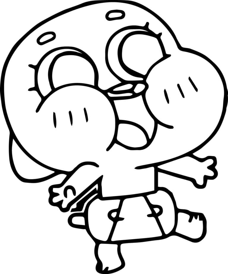 The amazing world of gumball coloring pages wonder day â coloring pages for children and adults