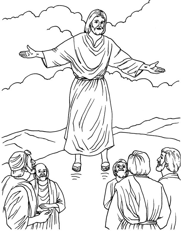 Ascension coloring page bible coloring pages jesus coloring pages bible story crafts