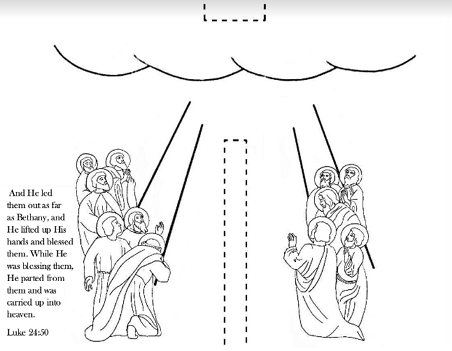 Ascension pull tab paper craft â catholic playground