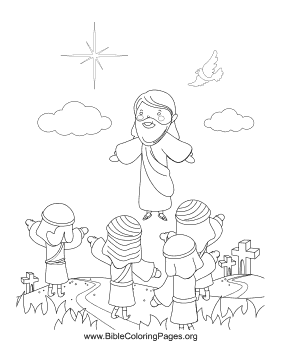 Jesus ascension coloring page sunday school coloring pages jesus coloring pages bible coloring pages