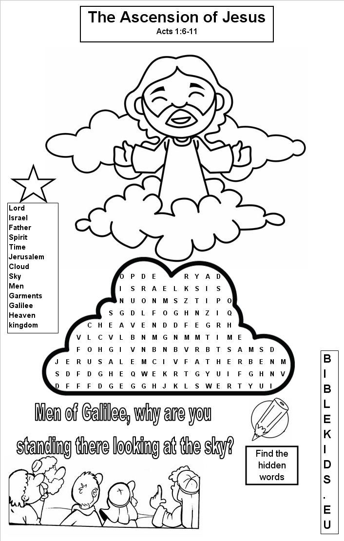 Free coloring pages of jesus ascending to heaven sunday school kids sunday school crafts childrens church lessons