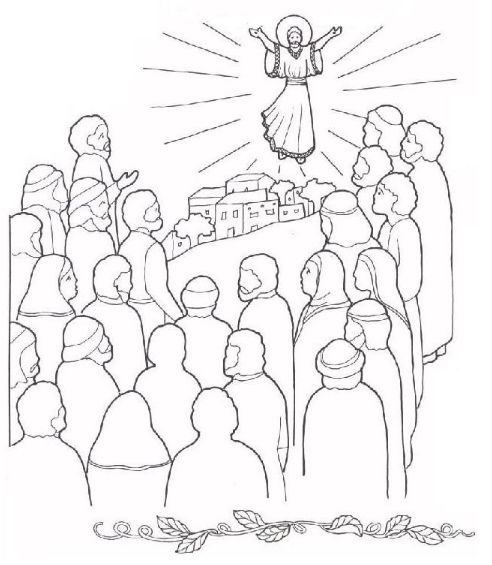 Hemelvaart ascension of jesus jesus coloring pages sunday school coloring sheets