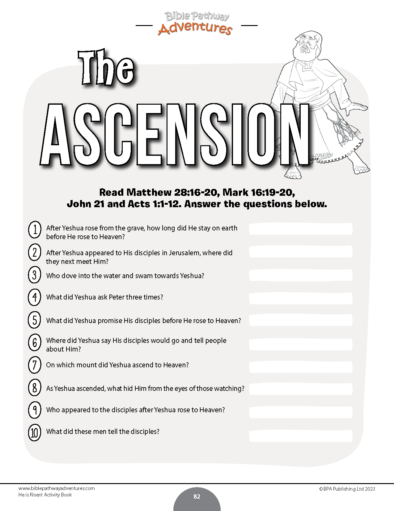 He is risen activity book pdf â bible pathway adventures