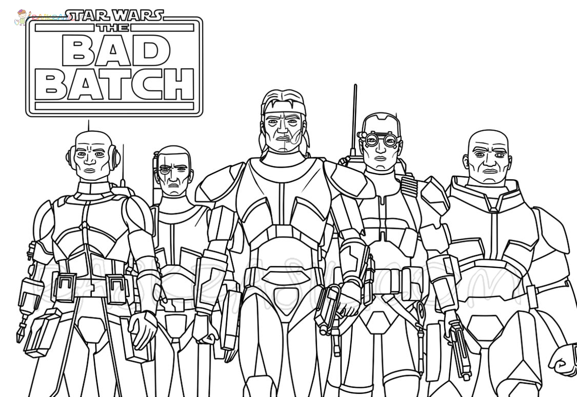 Star wars the bad batch coloring pages new pictures free printable