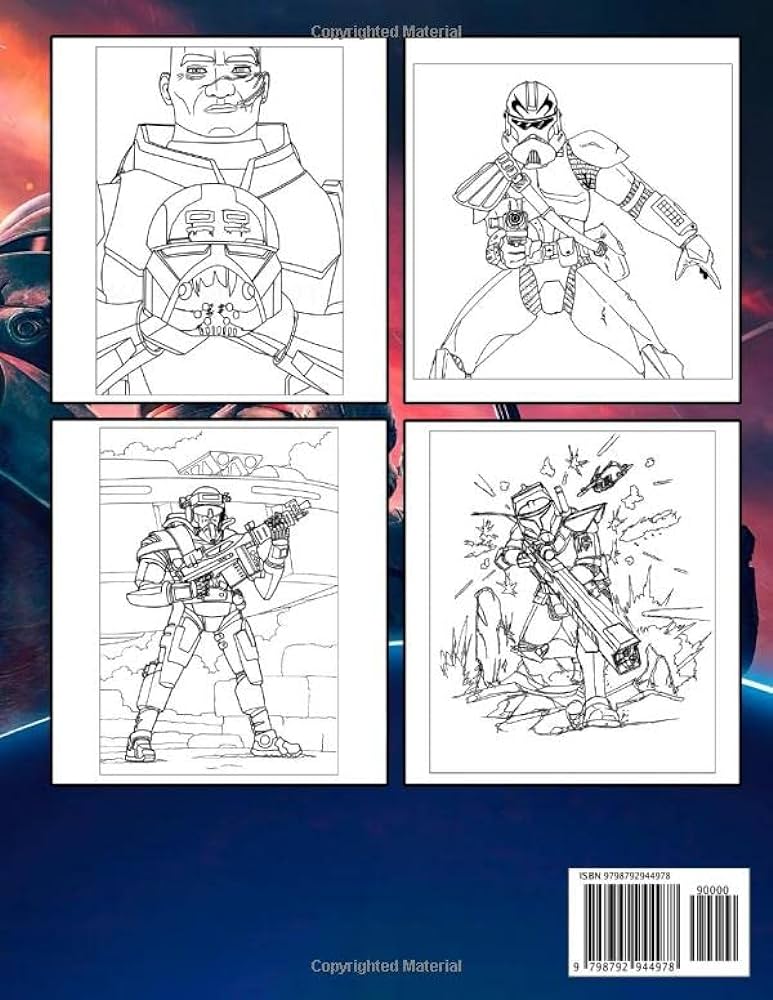 The bad batch coloring book animated series featuring vivid illusations of favorite characters for all ages to relax and stimulate creativity world coloring kitap