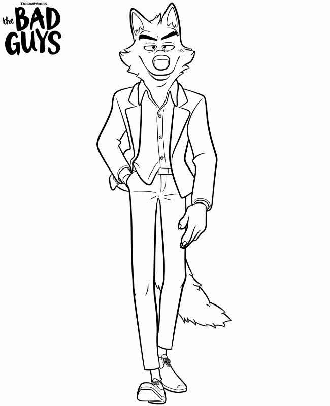 The bad guys coloring page free and online coloring