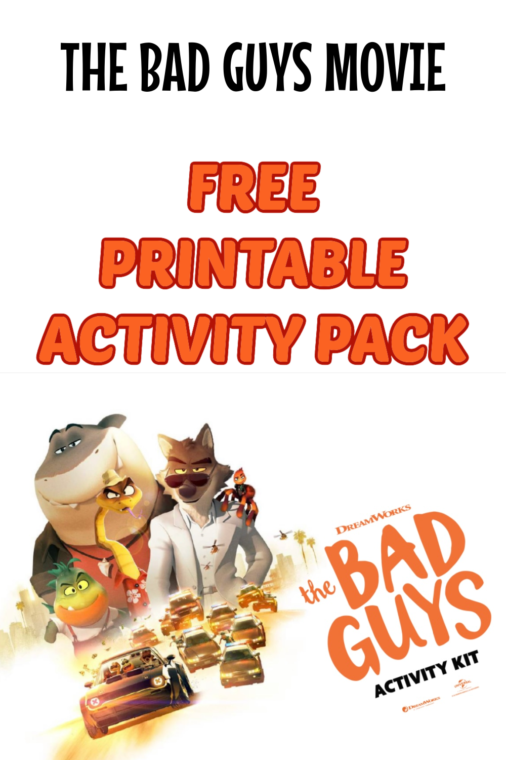 The bad guys movie activity pack a free printable fun for kids