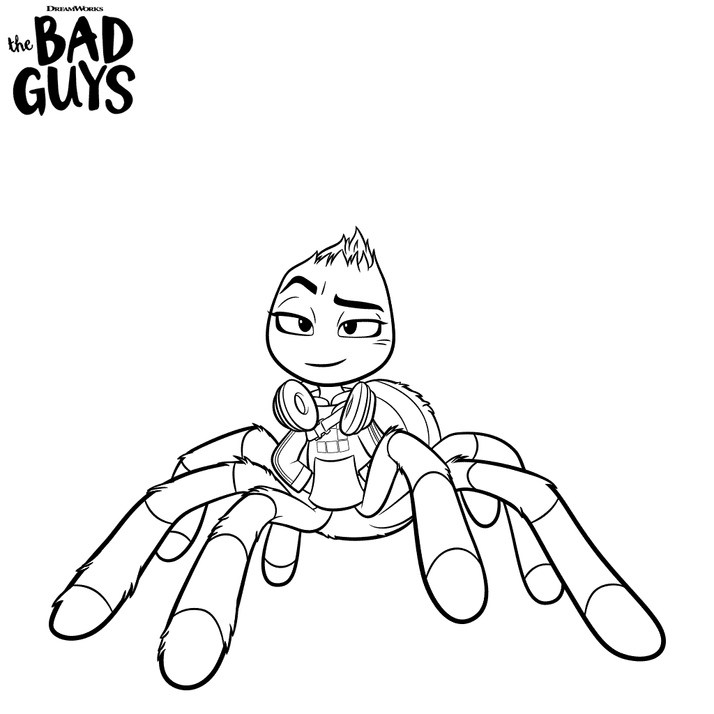The bad guys coloring pages